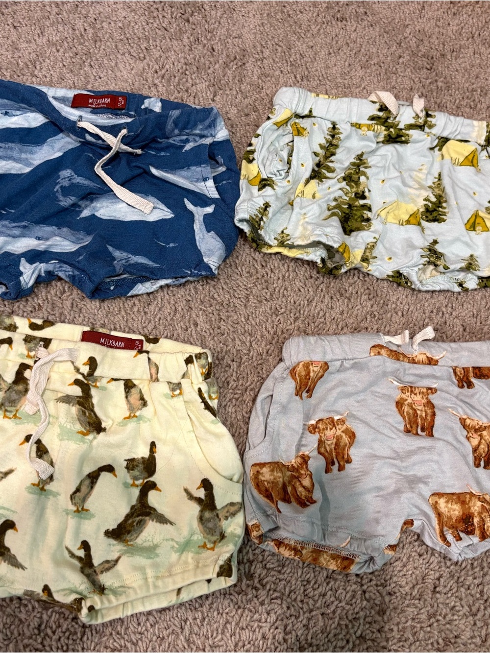 NWOT Milkbarn Shorts set of 4